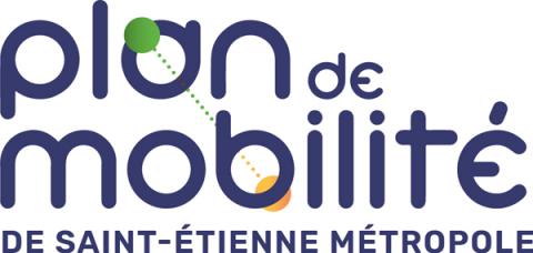 Logo plan de mobilité de Saint-Étienne Métropole